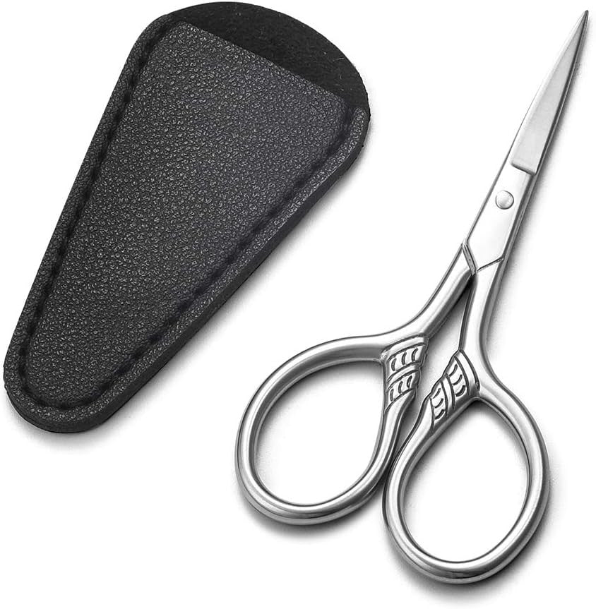 Small Precision Scissors 3.5 Inch for Grooming & Crafting - Stainless Steel