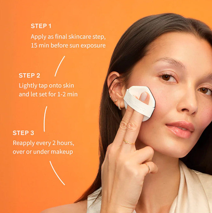 Portable SPF 50+ Sun Cushion with Hydrating & Soothing Skin Care SPF50+