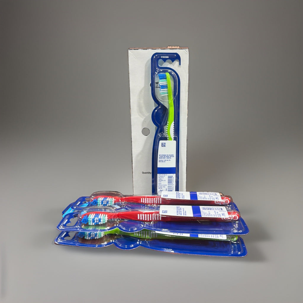 Oral-B Essential Clean Toothbrush Set - Medium Deep Clean, 6 Pack