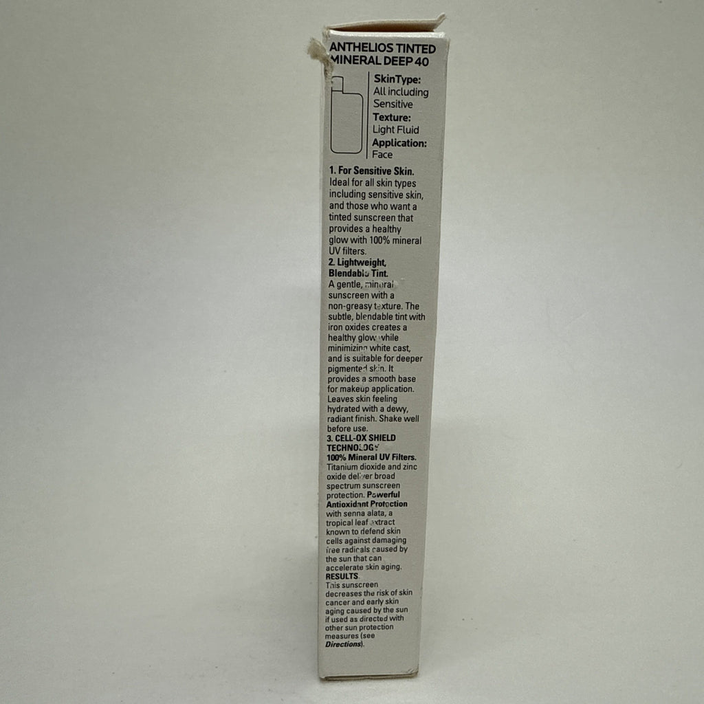La Roche-Posay Anthelios Tinted Mineral Sunscreen SPF 40 Deep - Broad Spectrum Sun Protection