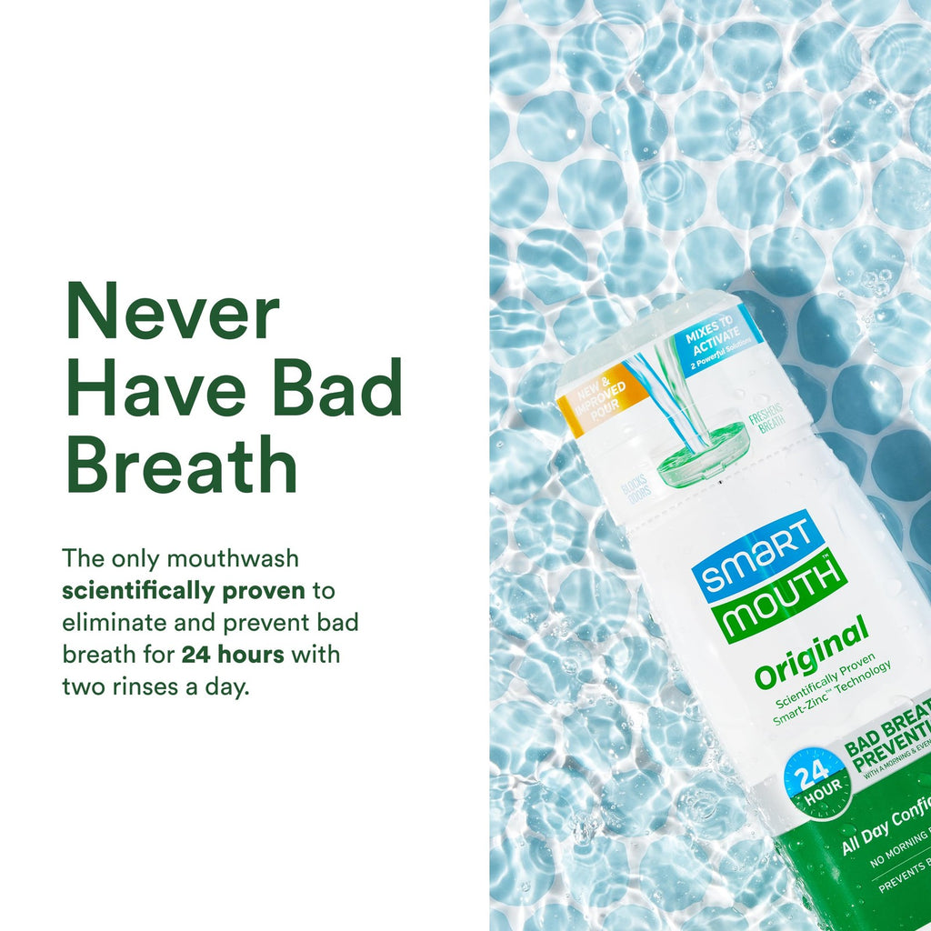 Activated Mouthwash for Fresh Breath - Long-Lasting Mint Flavor, 16 fl oz (3 Pack)