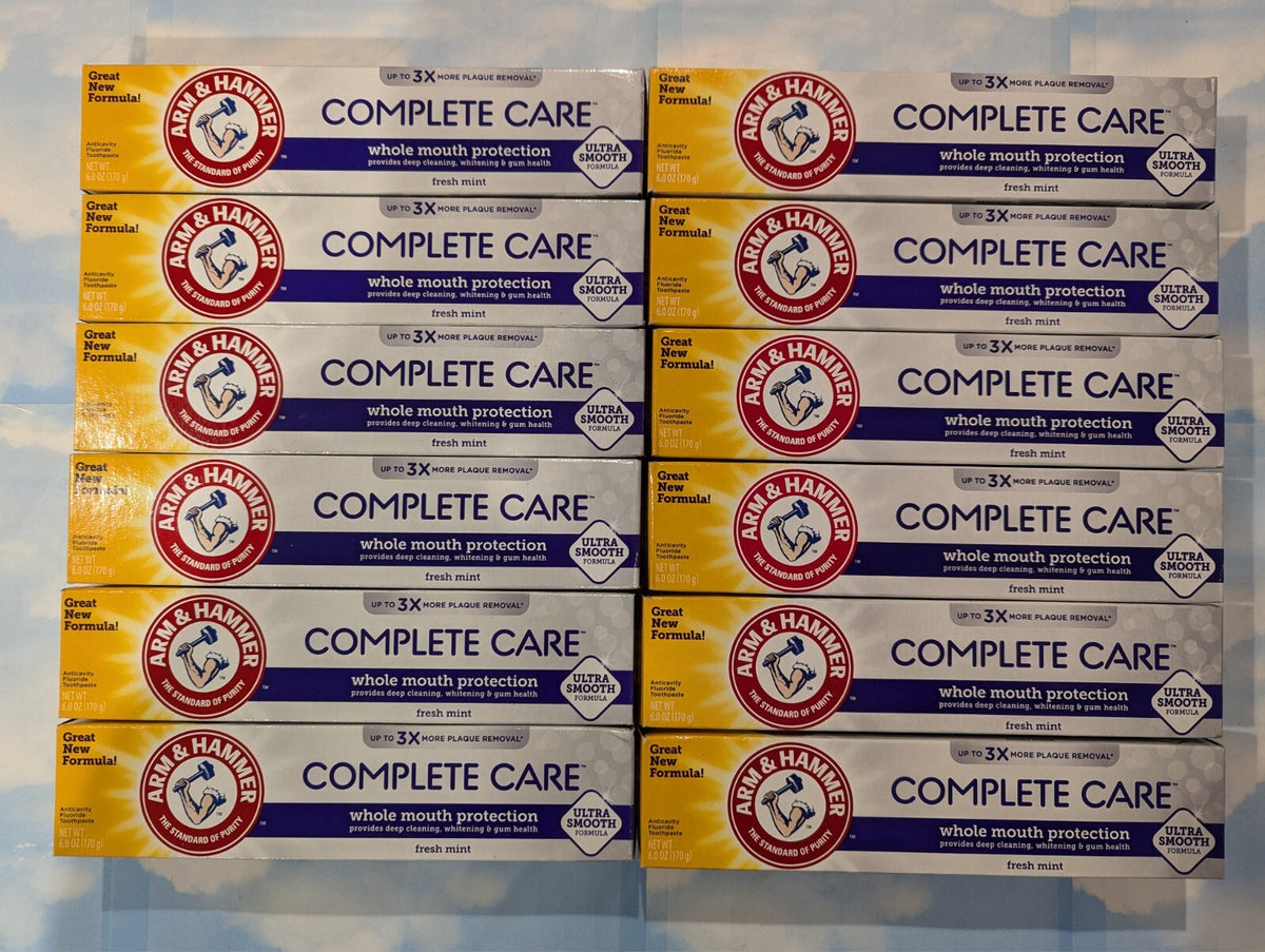 12-Pack Arm & Hammer Complete Care Fresh Mint Toothpaste 6 oz