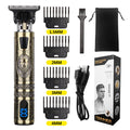 Men's Cordless Hair Clipper & Beard Trimmer Set - Waterproof Professional Grooming Machine