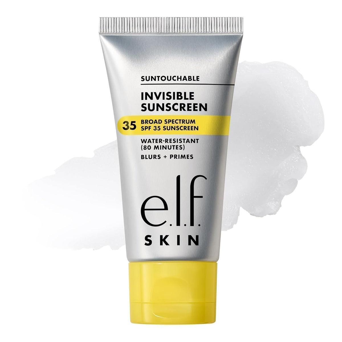 e.l.f. SunTouchable Invisible SPF 35 Sunscreen Gel - Broad Spectrum, Water-Resistant, Face Primer