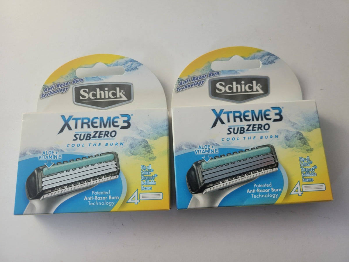 Schick Xtreme 3 Subzero Razor Cartridges 8-Pack - Compatible for Shaving
