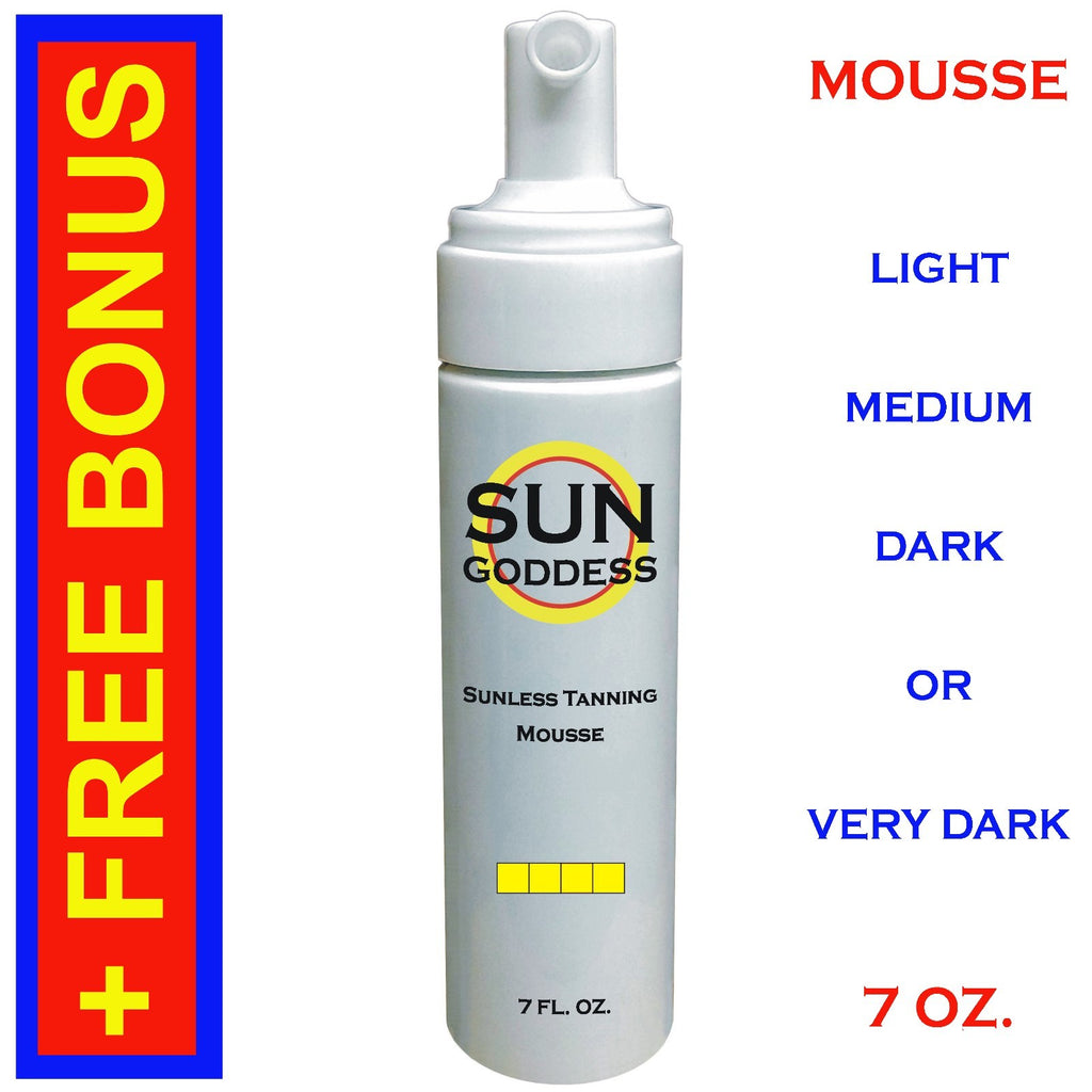 Self Tanning Foam Mousse with Mitt & Gloves - All Shades 7 oz