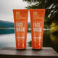 Men's Exfoliating Facial Cleanser - Sulfate-Free Gel with Vitamin C & Caffeine, 6oz (Lot of 2)