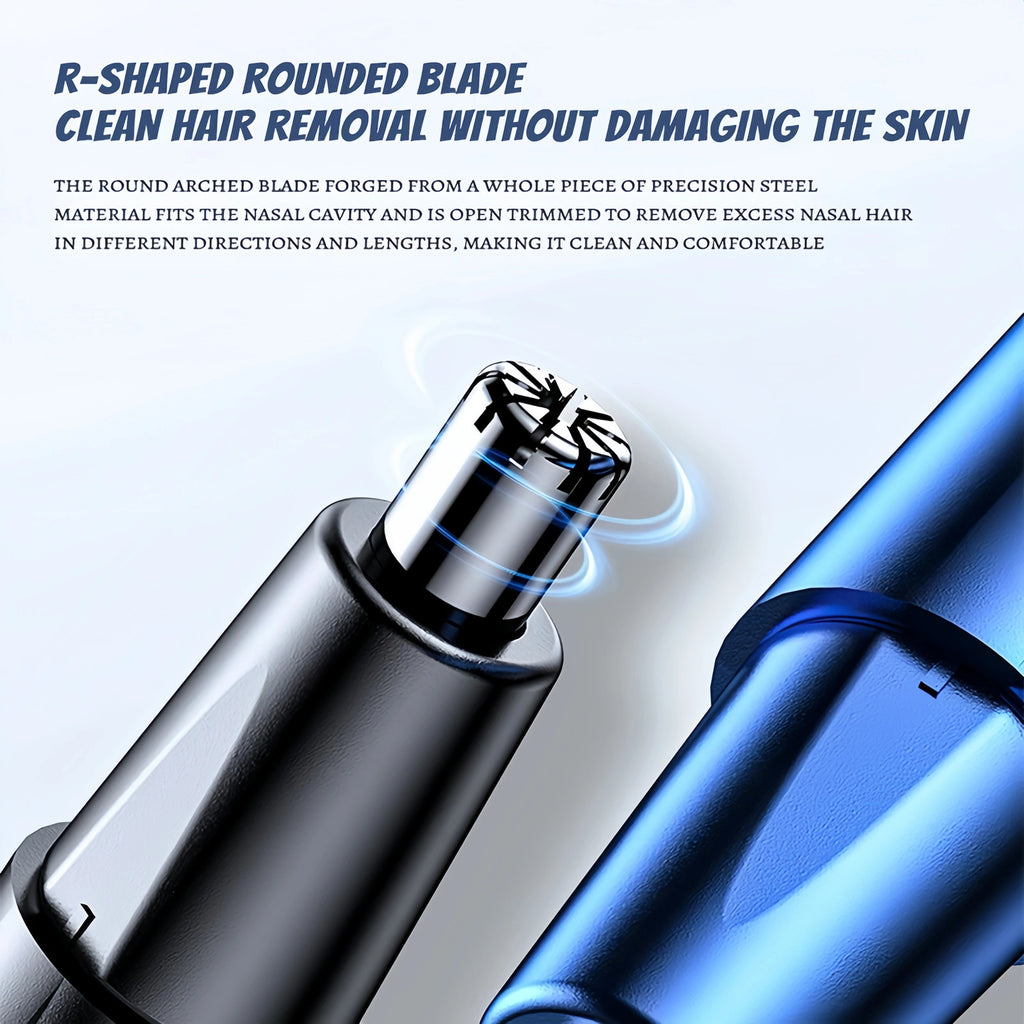Men Nose Ear Hair Trimmer - Electric Beard Mustache Eyebrow Clipper