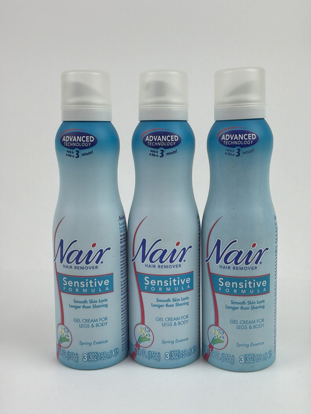 3 Pack Sensitive Hair Removal Cream - Spring Essence 5.4oz