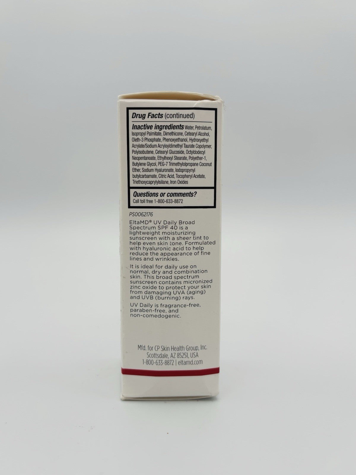 EltaMD UV Daily Tinted SPF 40 Sunscreen Face Moisturizer 1.7 oz