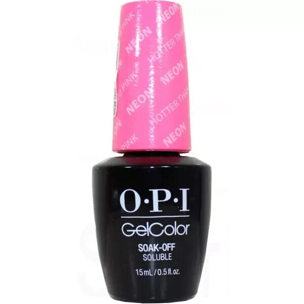 OPI GelColor Soak-Off Neon Nail Gel Hot Pink 0.5 Fl Oz - Hotter Than You Pink