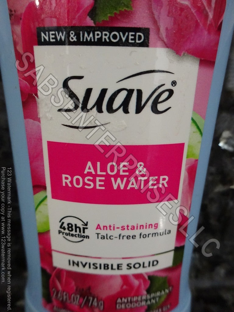 8 Pack Women's Aloe & Rose Water Scent Antiperspirant Deodorant Stick 2.6 oz