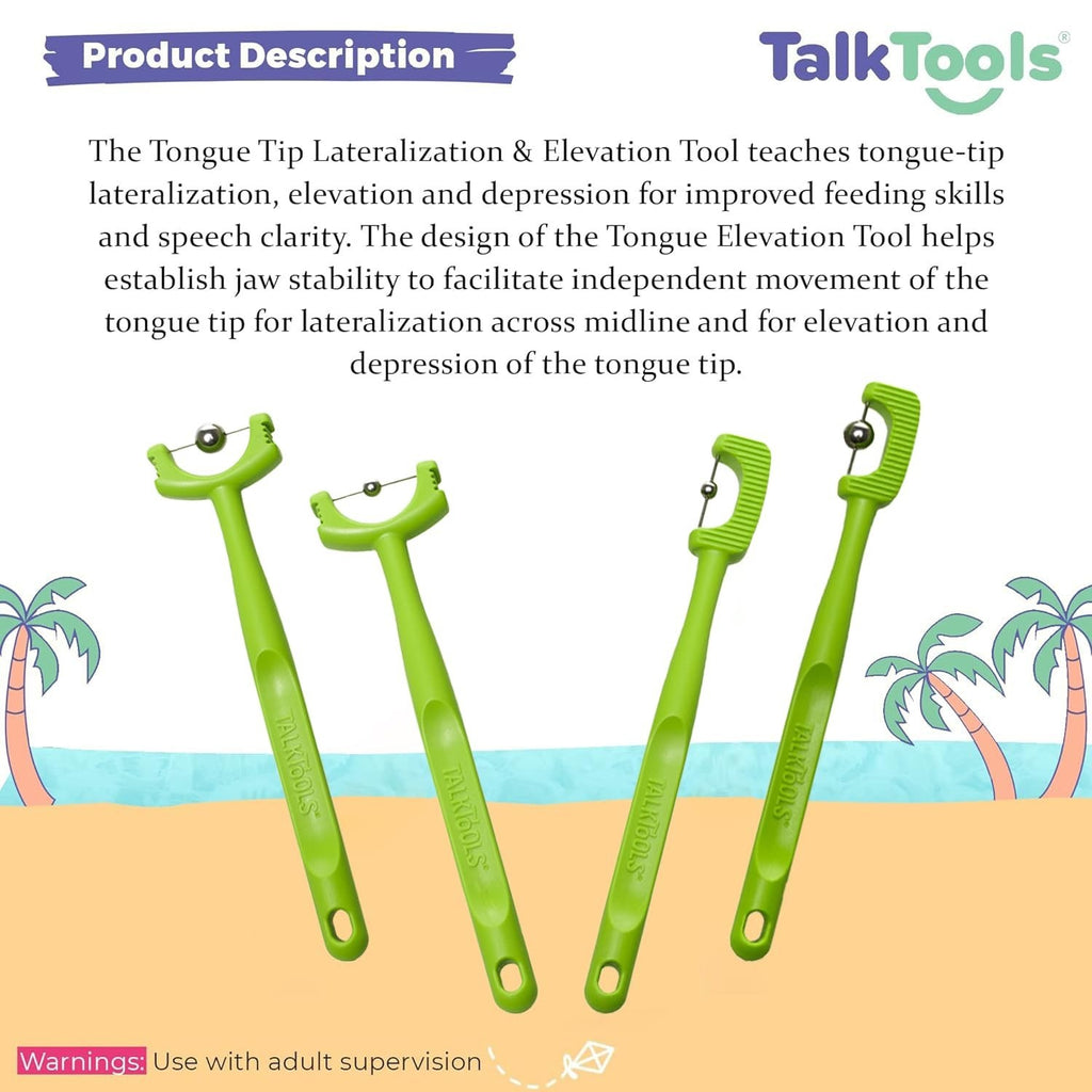 Speech Therapy Tongue Tip Lateralization and Elevation Tool Set for Apraxia and Dysarthria