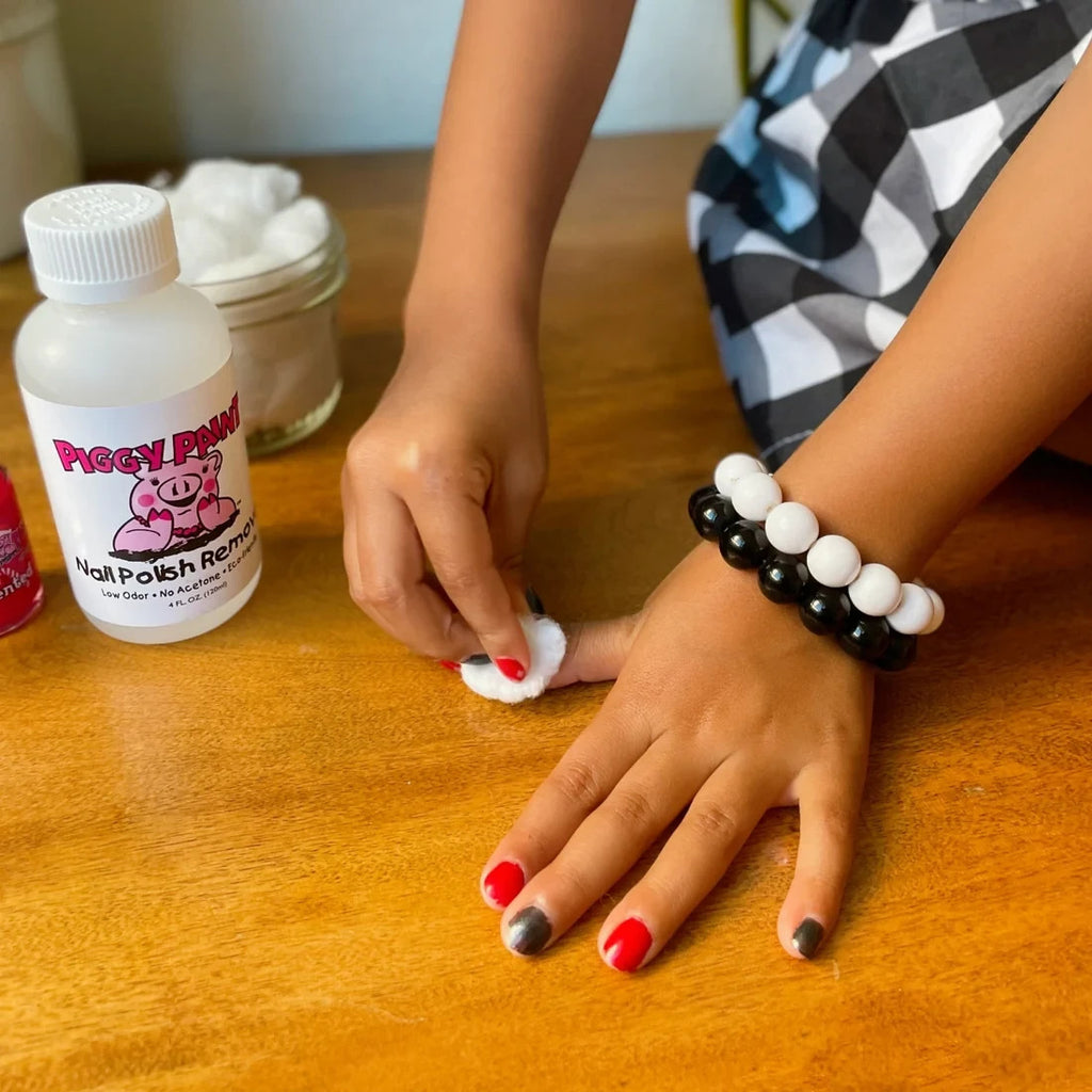 Kid-Friendly Nail Polish Remover with Aloe Vera & Vitamin E, 3.4 oz - Low Odor, Eco-Friendly