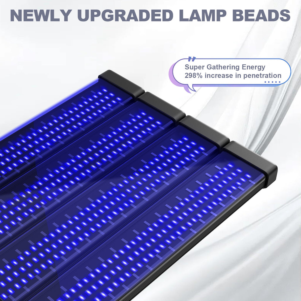 60W UV Tanning Lamp for Face & Body with 432 LEDs, Adjustable Stand & Goggles