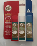 SPF 50+ Zinc Sun Stick Triple Pack Water-Resistant Outdoor Sun Protection