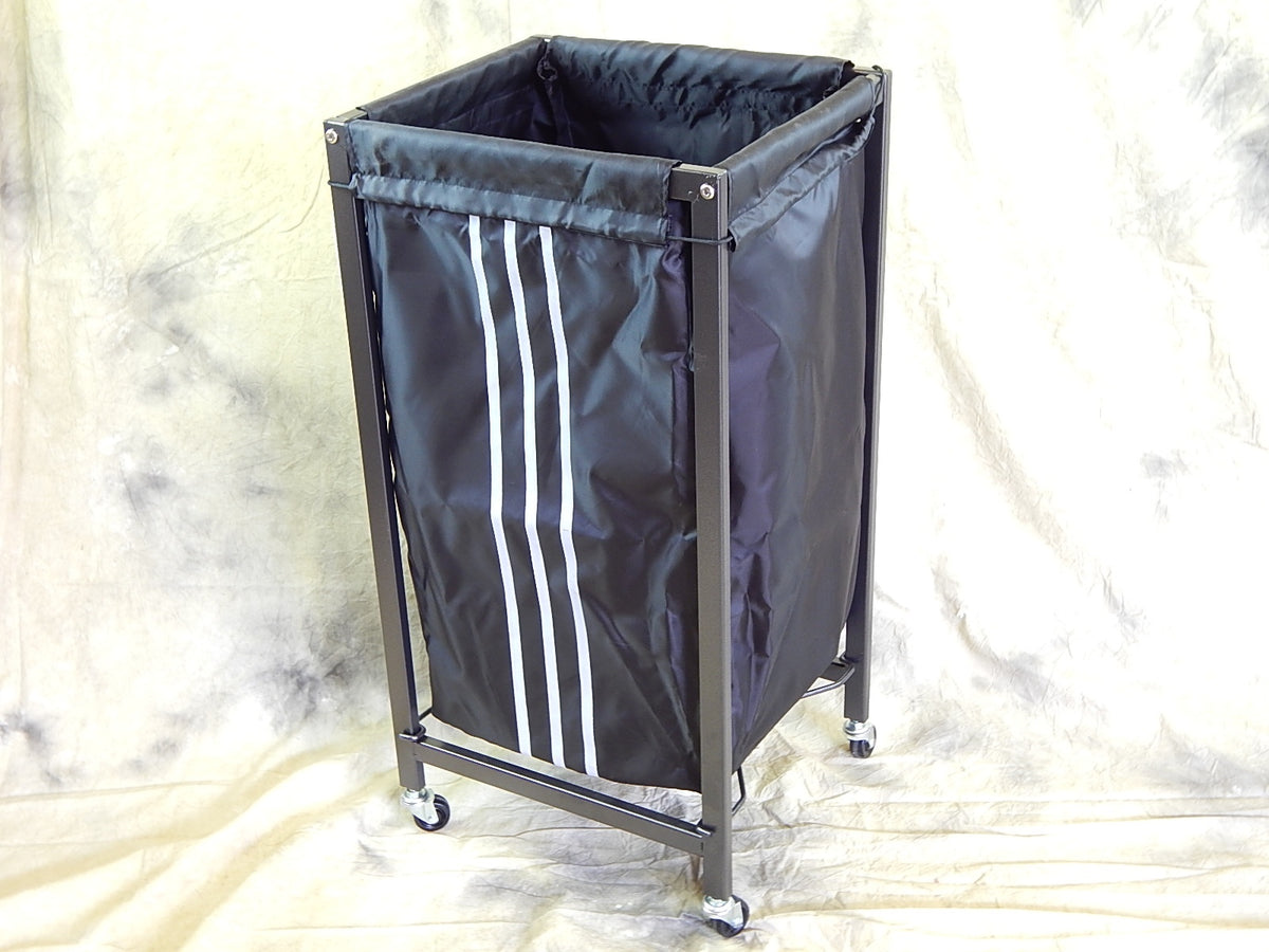 Nylon Rolling Laundry Bin for Dirty Towels - Lightweight with Metal Frame