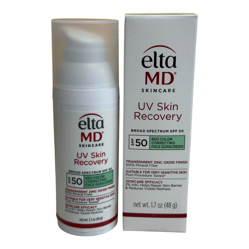 EltaMD UV Skin Recovery Red Color Correcting SPF 50 - Green Tint 1.7oz (2 Pack)