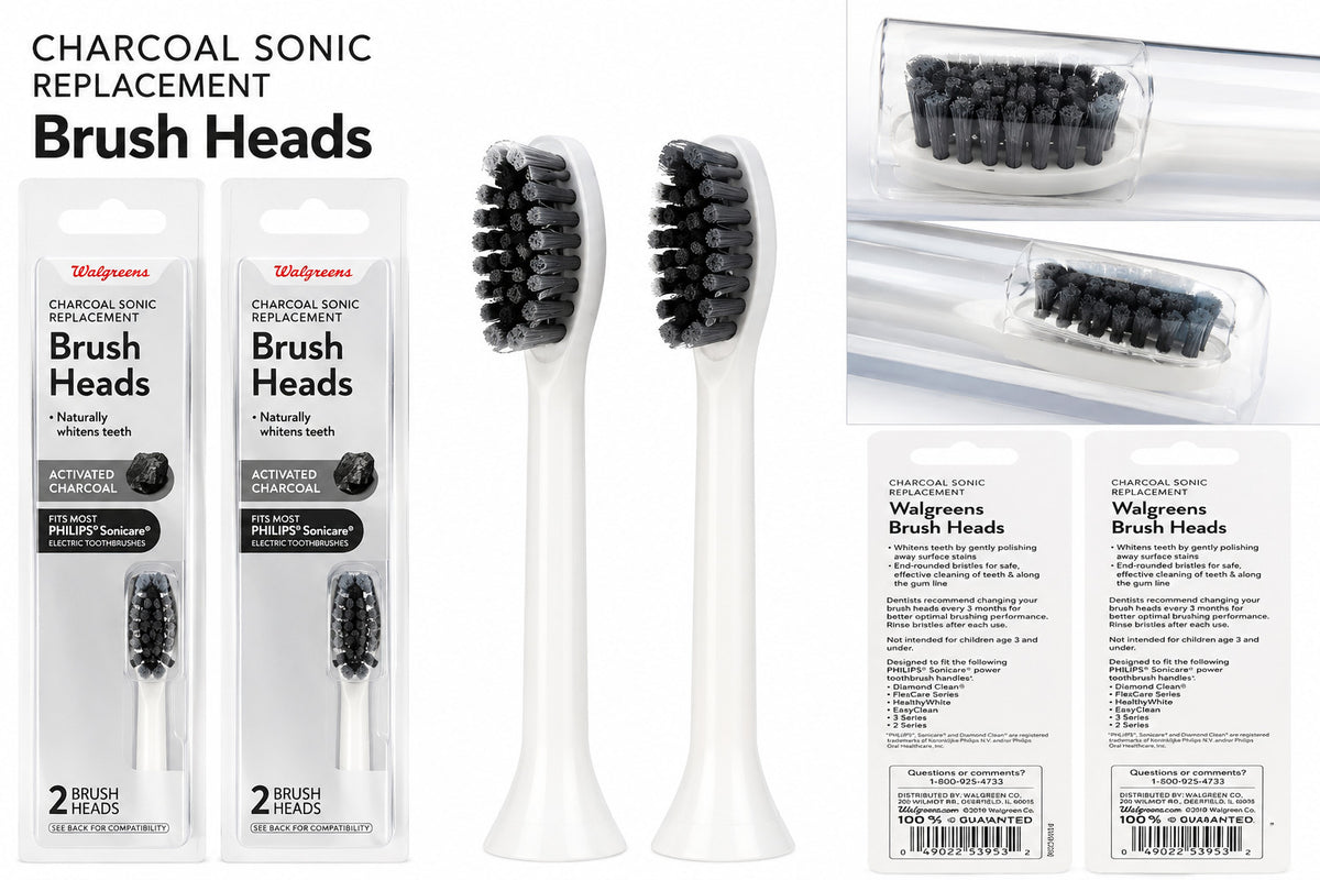 Replacement Toothbrush Heads for Philips Sonicare - Various Sizes, 2 Pack