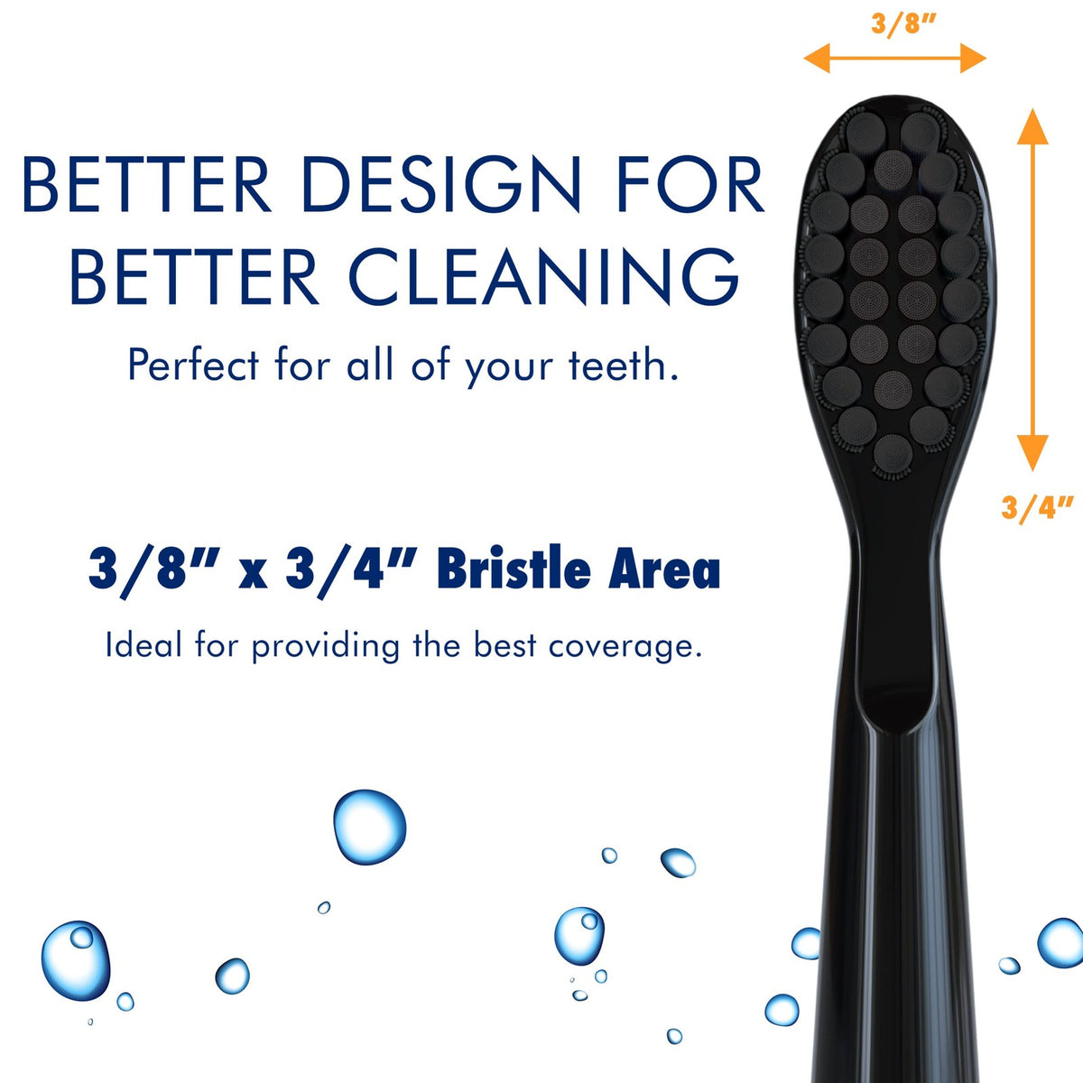 Electric Toothbrush Replacement Heads Soft Charcoal Bristles Pack of 8
