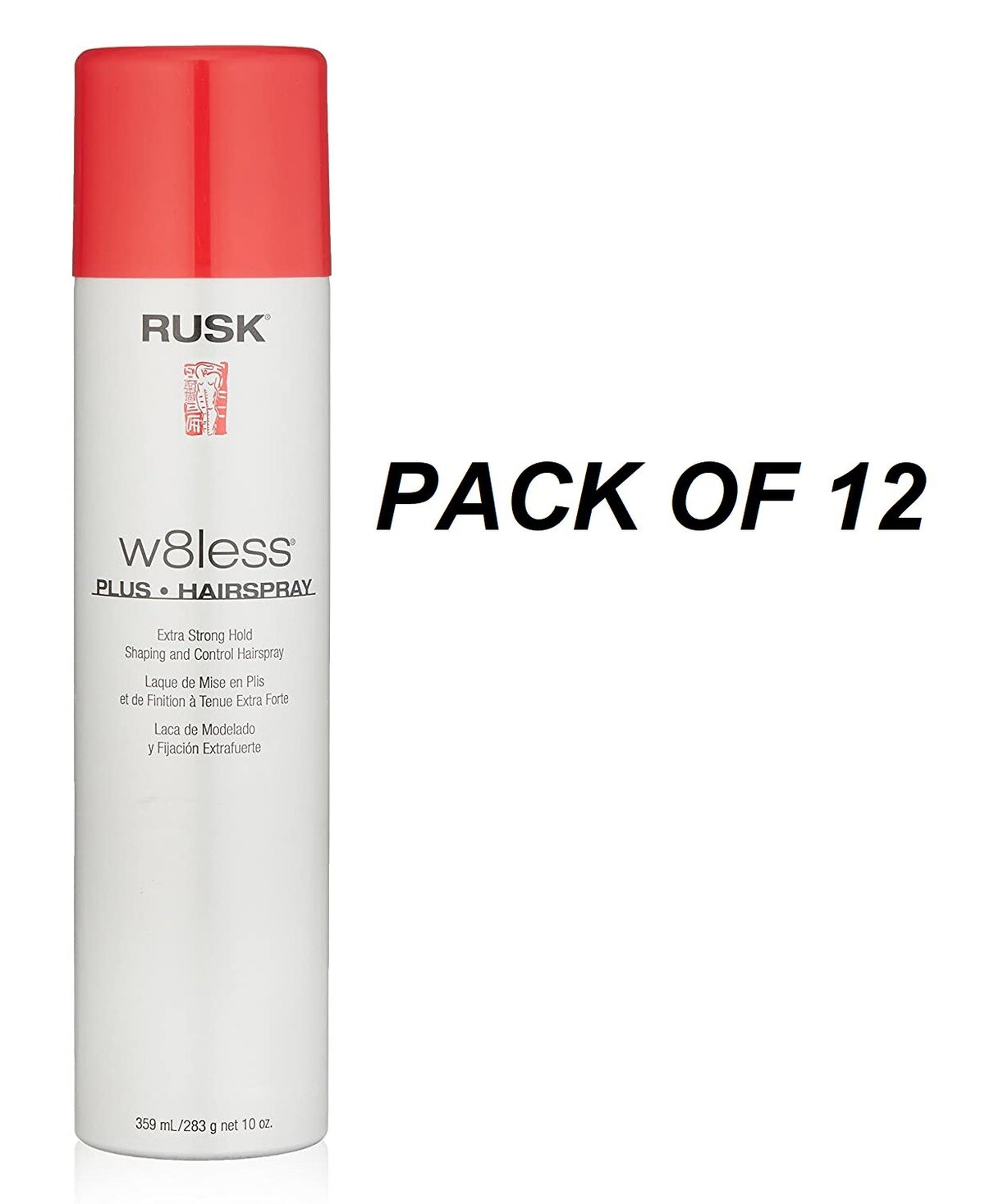 Rusk W8less Plus Extra Strong Hair Spray 10 oz Pack of 12