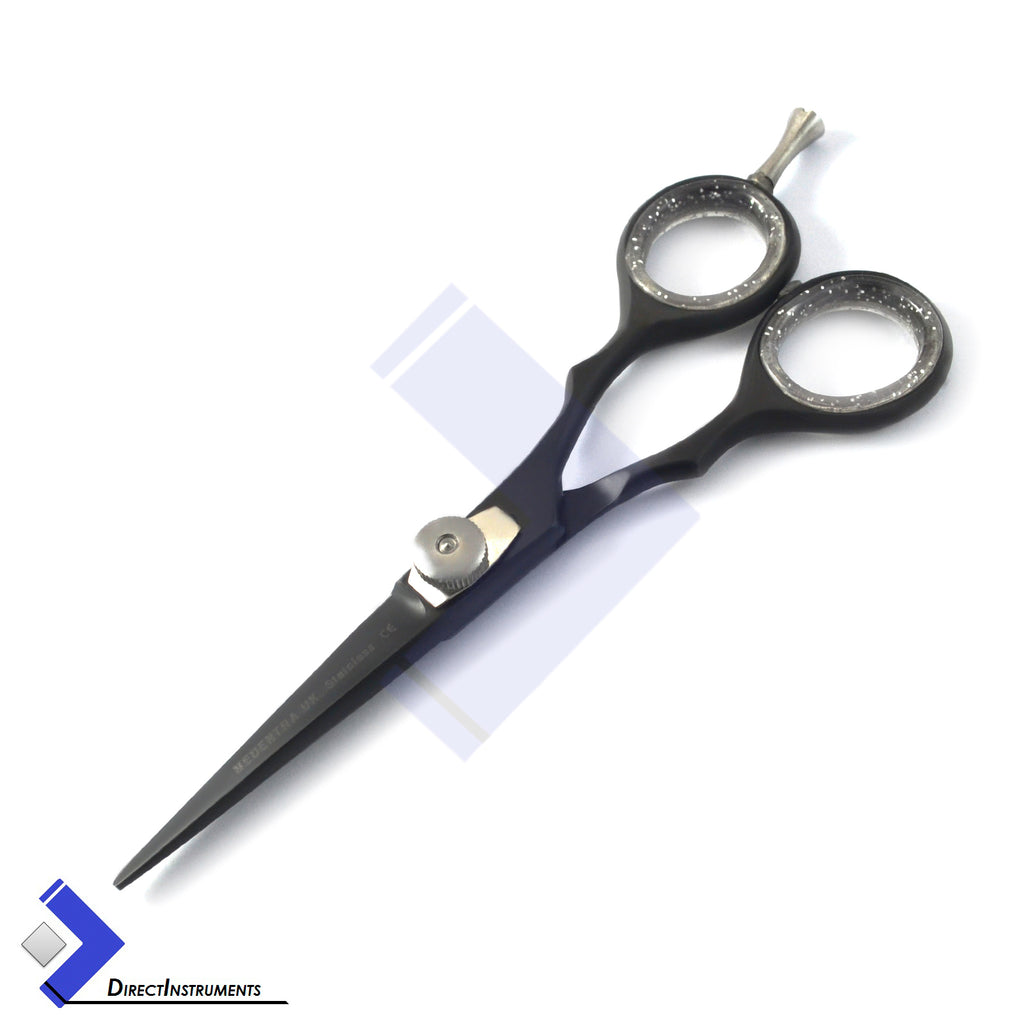 Professional 5-inch Black Hair Cutting Scissors Razor Sharp Shear for Barbershop