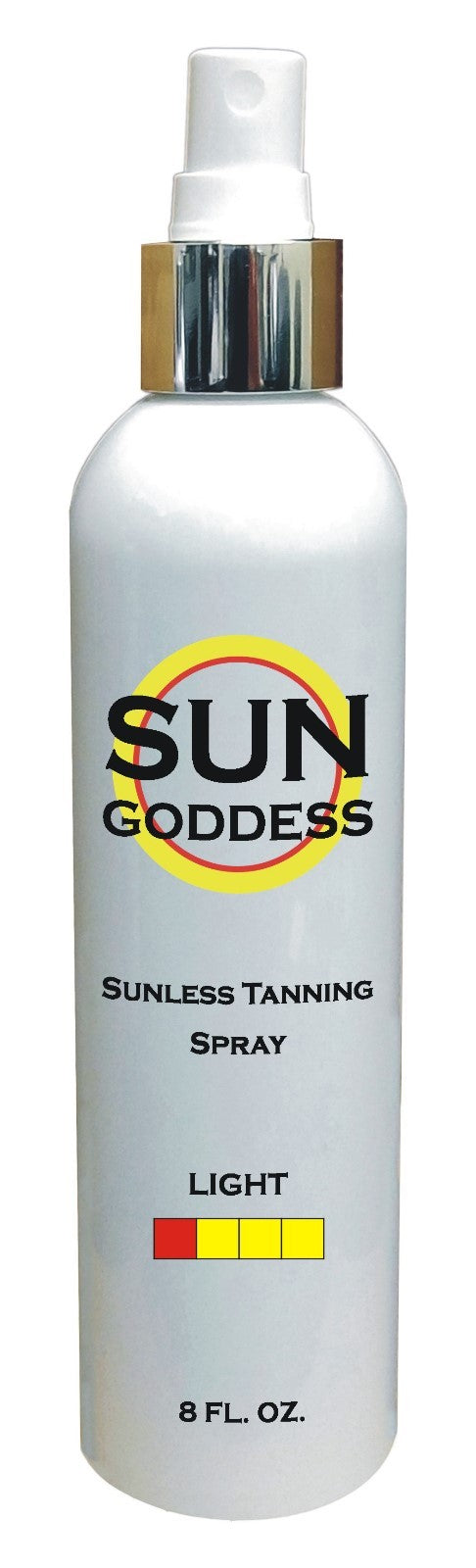 Self Tanning Spray Light 8oz with Mitt & Gloves - Long Lasting Golden Tan