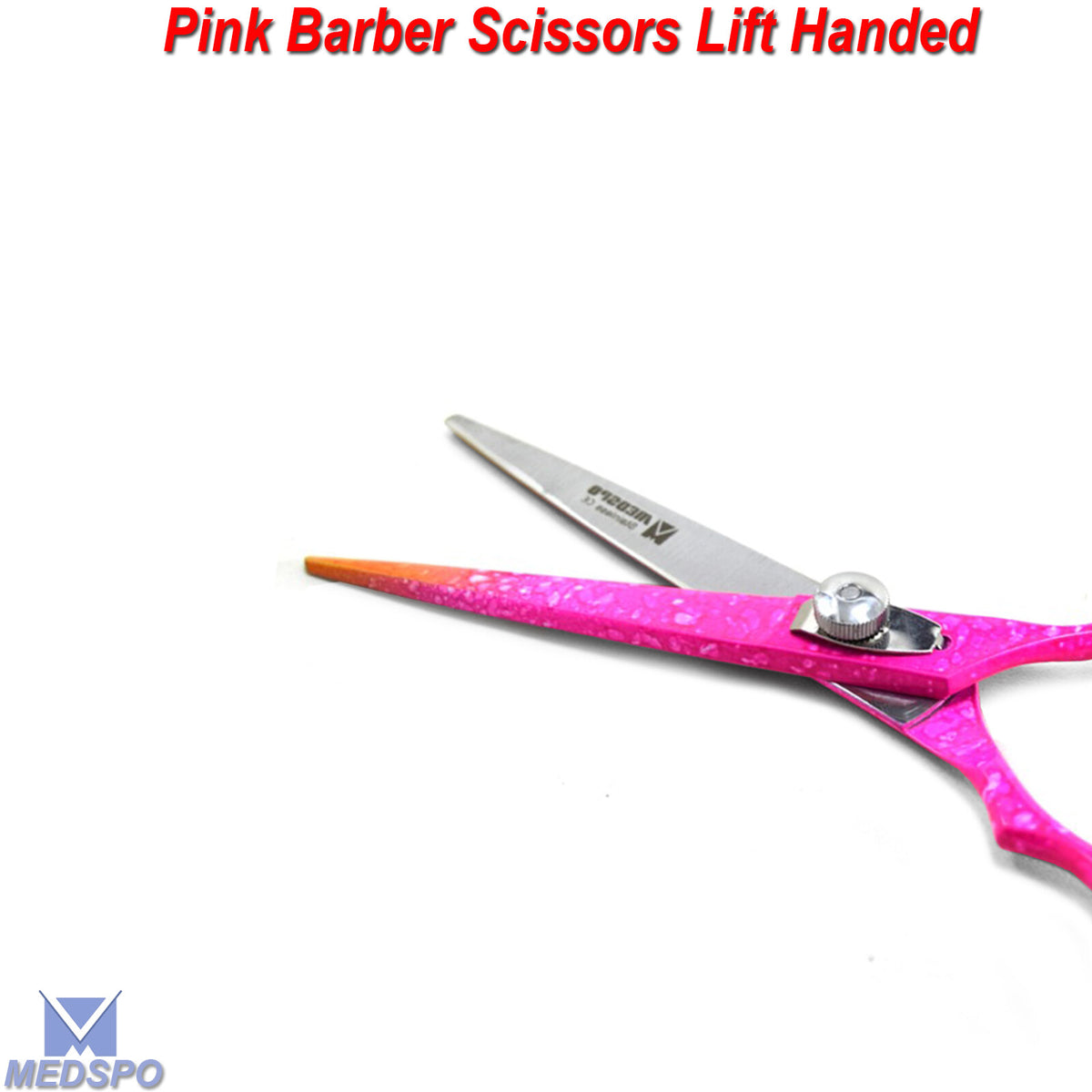 Left-Handed Pink Hairdressing Scissors 6.5" Barber Hair Cutting Shears