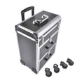 Large Rolling Makeup Train Case with Drawers and Wheels for Professionals
