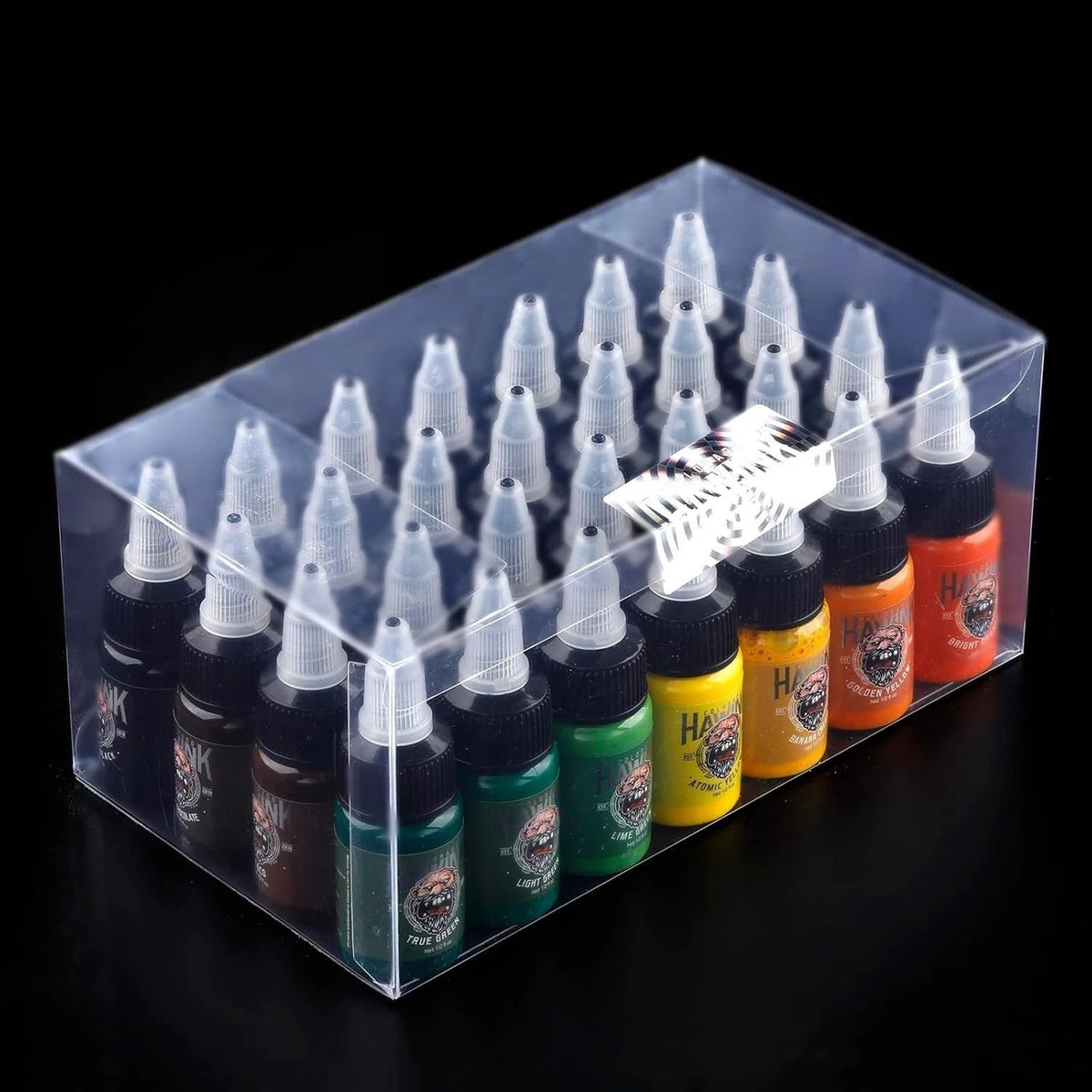 Professional 28-Color Tattoo Ink Kit 15ml - Long Lasting Vivid Pigments