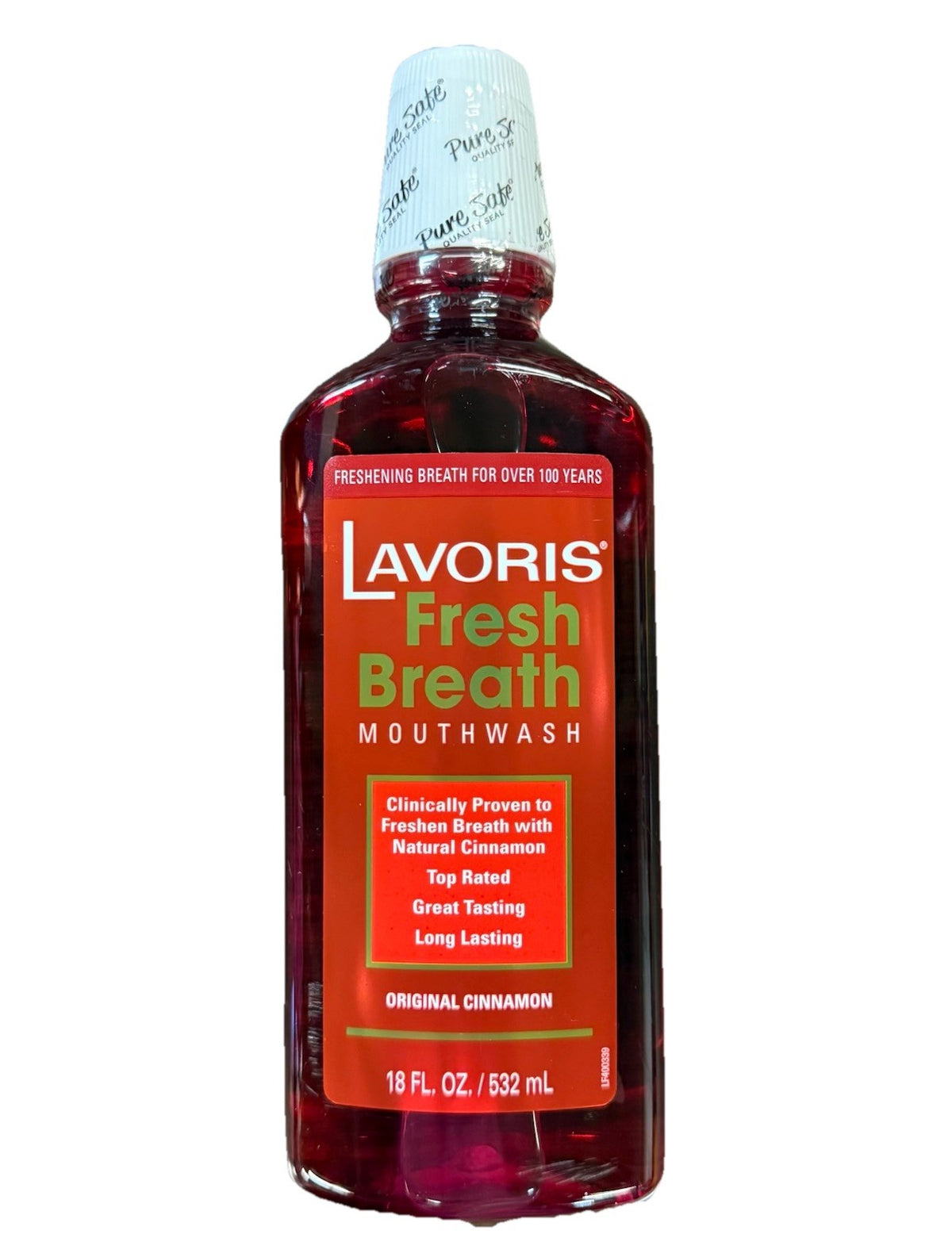 Fresh Breath Mouthwash Cinnamon Flavor 3 Bottles - Long Lasting & Clinically Proven