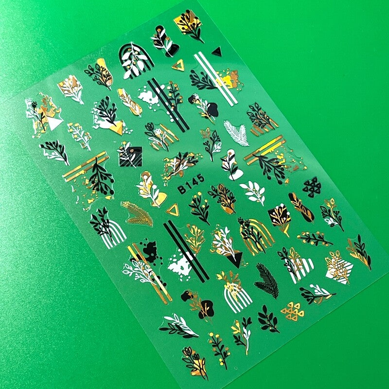 Nail Art Stickers Fish Shell Boat Flower Bee Daisy Leaf Design Sheet