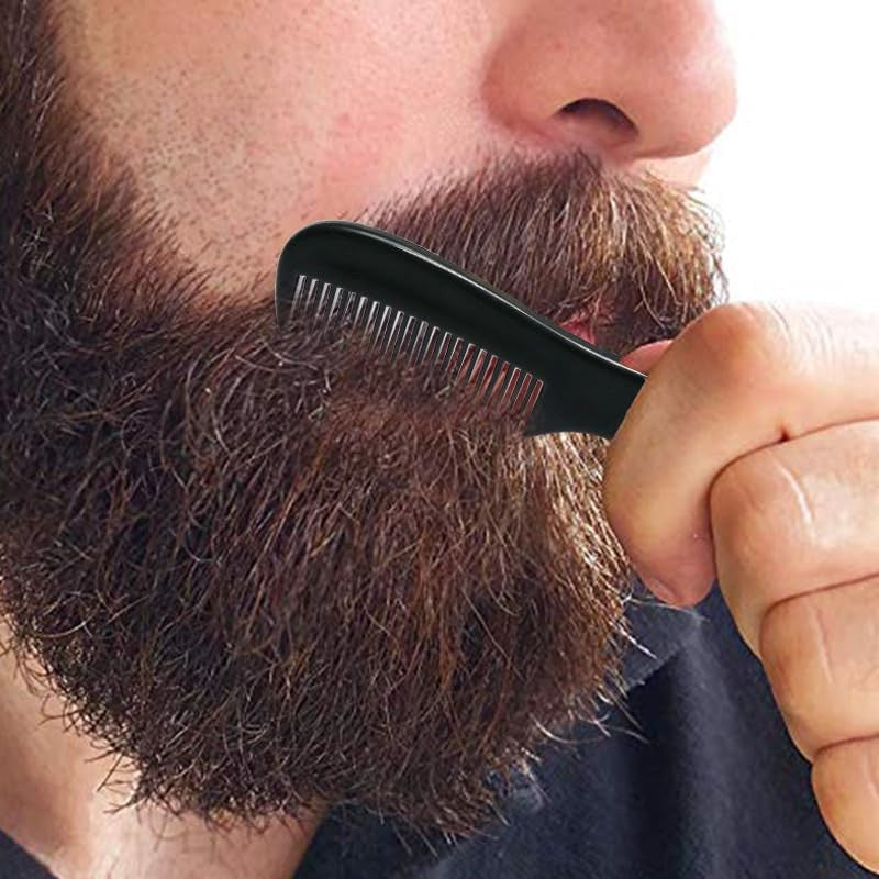 Men's Beard Trimming Kit with Shaper Template & Mini Comb | Grooming Accessories