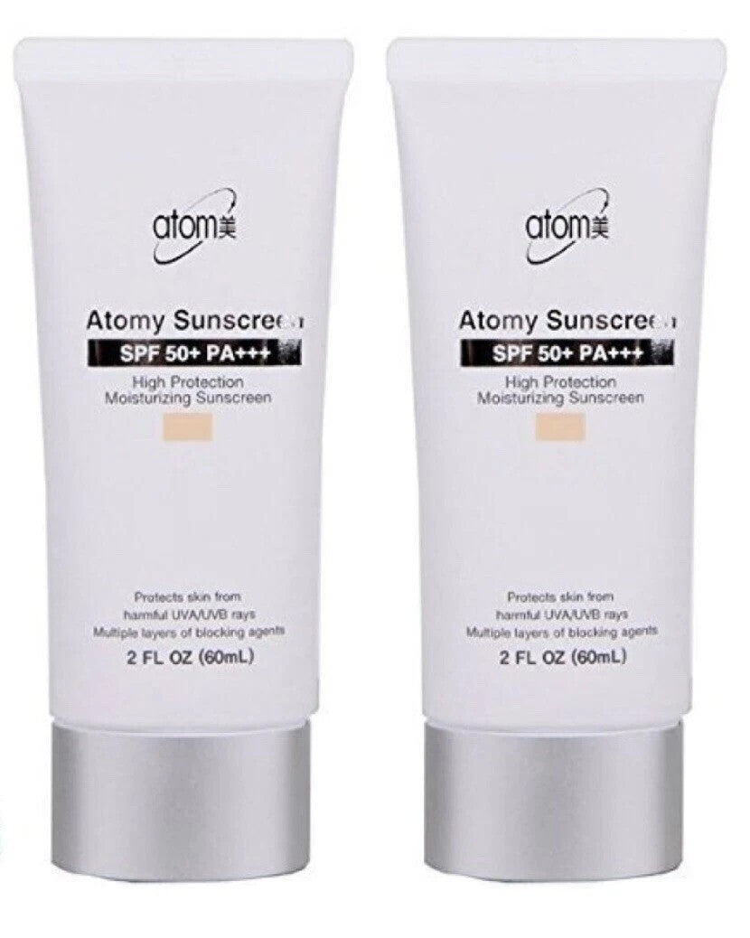 SPF 50+ PA+++ Sunscreen Beige 60ml Pack of 2 - Broad Spectrum Sun Protection