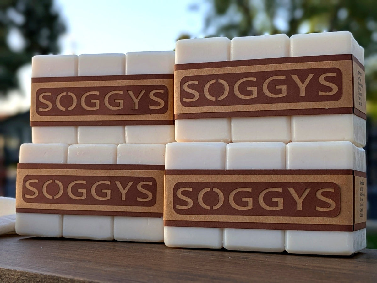 Beef Tallow Handmade Cold Process Soap Bars Set of 12 - Unscented, 8 oz Each
