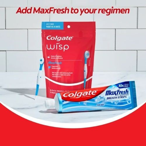 Mini Travel Toothbrushes with Peppermint Beads - 96 Pack, Disposable & Portable