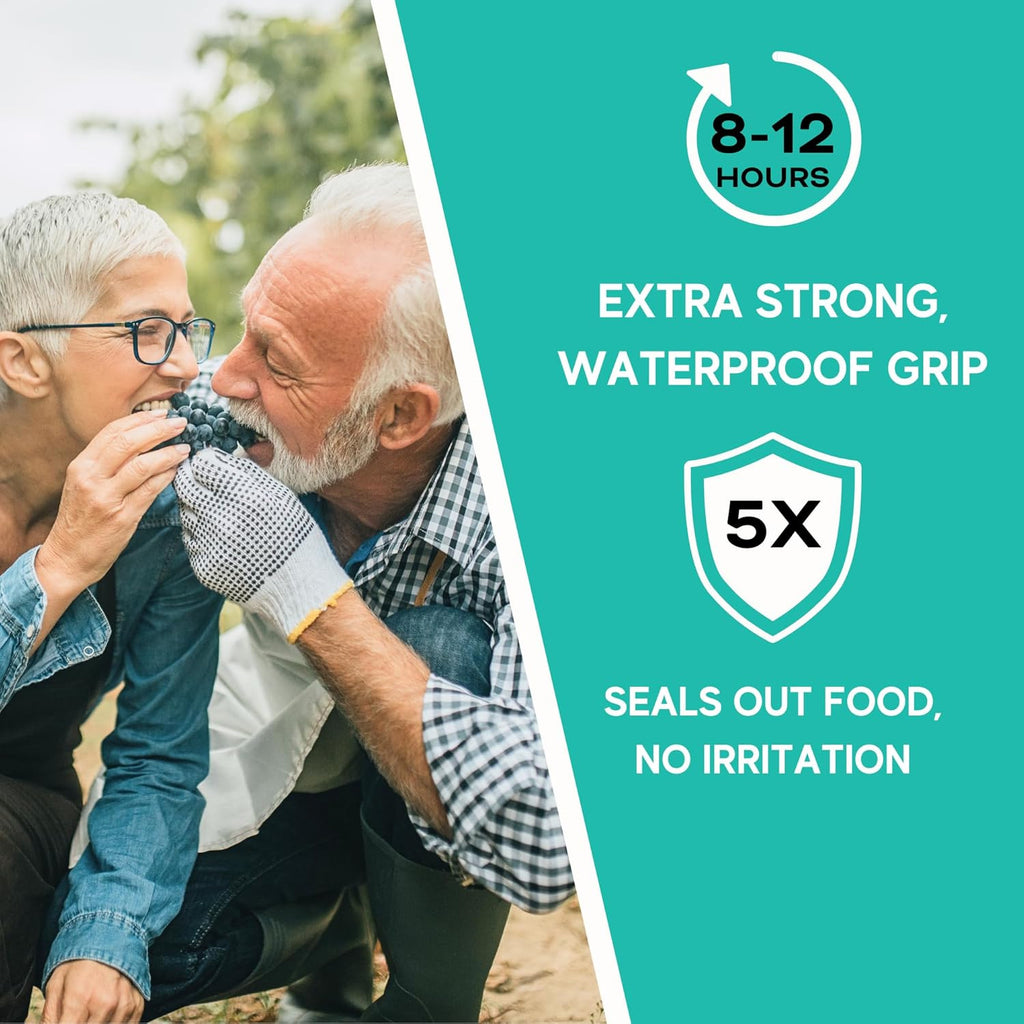 Extra Strong Denture Adhesive Cream - 12 Hour Waterproof Dental Glue