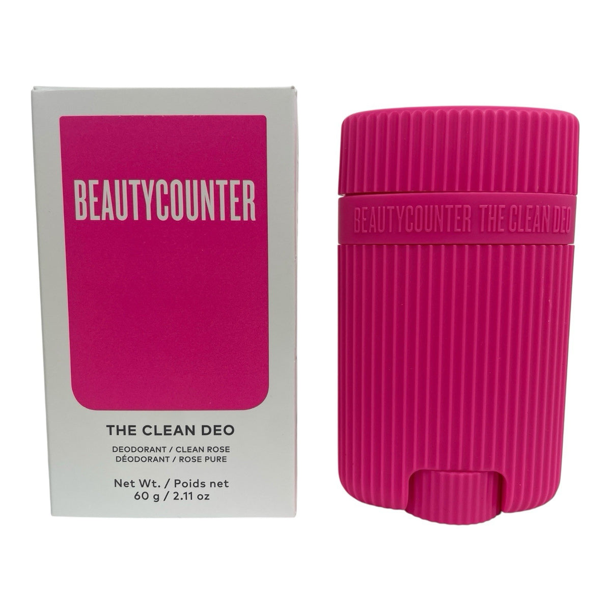 Natural Deodorant Stick with Clean Rose Scent - 60g, Aluminum-Free