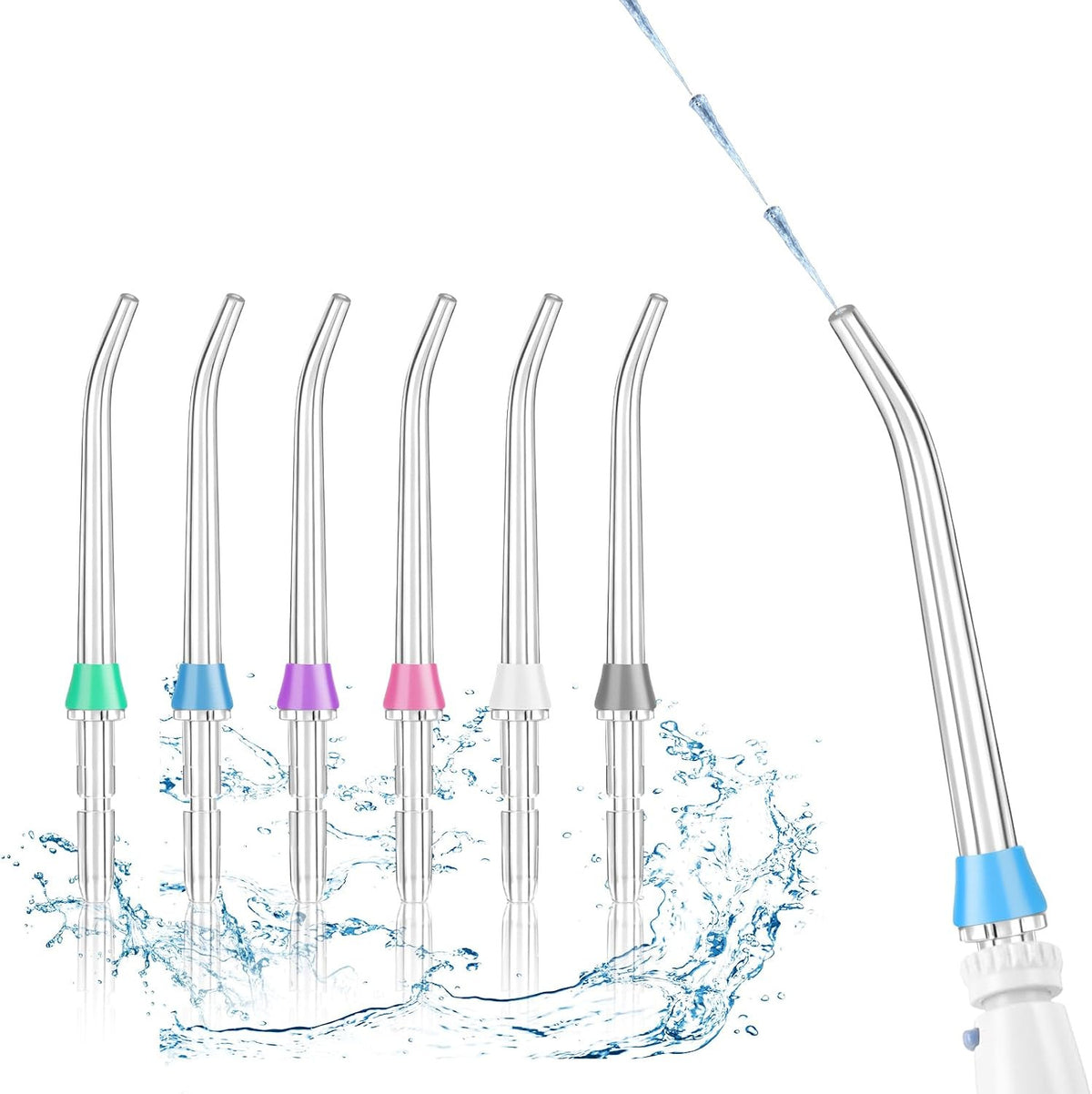 6-Pack Replacement Jet Heads for Waterpik Water Flosser - Deep Cleaning Tips