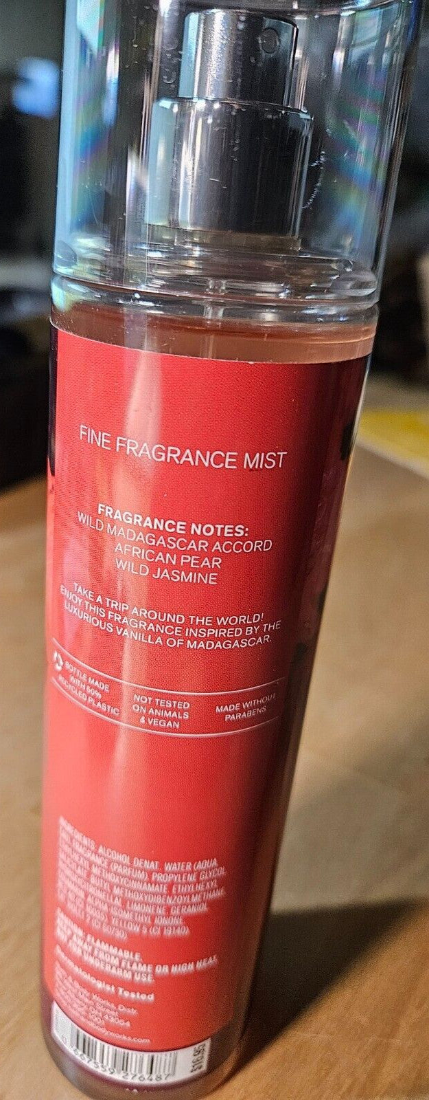 Madagascar Vanilla Body Mist - 8oz Refreshing Fragrance Spray
