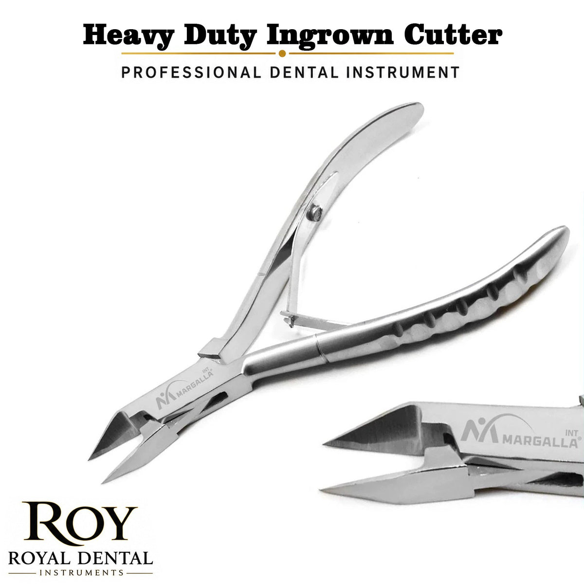 Stainless Steel Toe Nail Clipper for Ingrown and Thick Nails - Wide Jaw Cutter