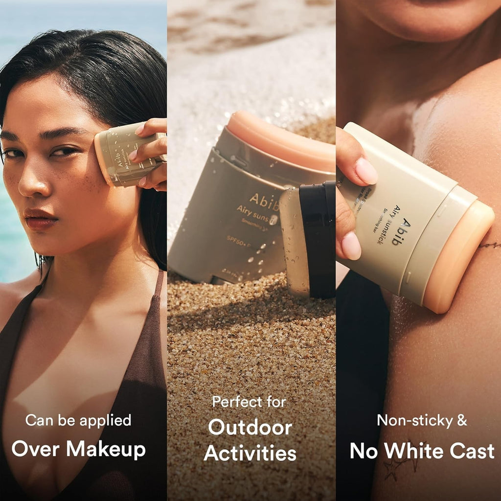 Korean Semi-Matte Sunscreen Stick SPF50+ Broad Spectrum No White Cast