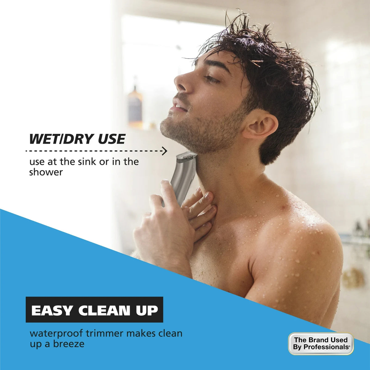 Hair Clipper Kit with Stainless Steel Blades and Multiple Attachments - Rechargeable Corded & Cordless