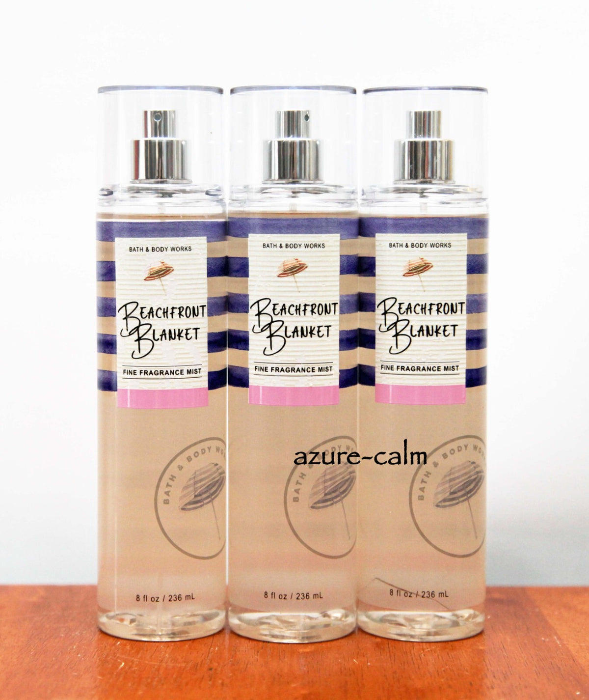 Bath & Body Works Beachfront Blanket Body Fragrance Mist Set - 8 oz, 3 Pack