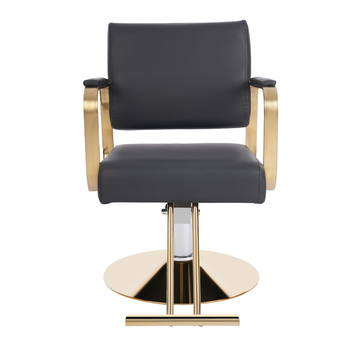 Salon Barber Chair with Hydraulic Pump & Footrest - Adjustable, Durable Black