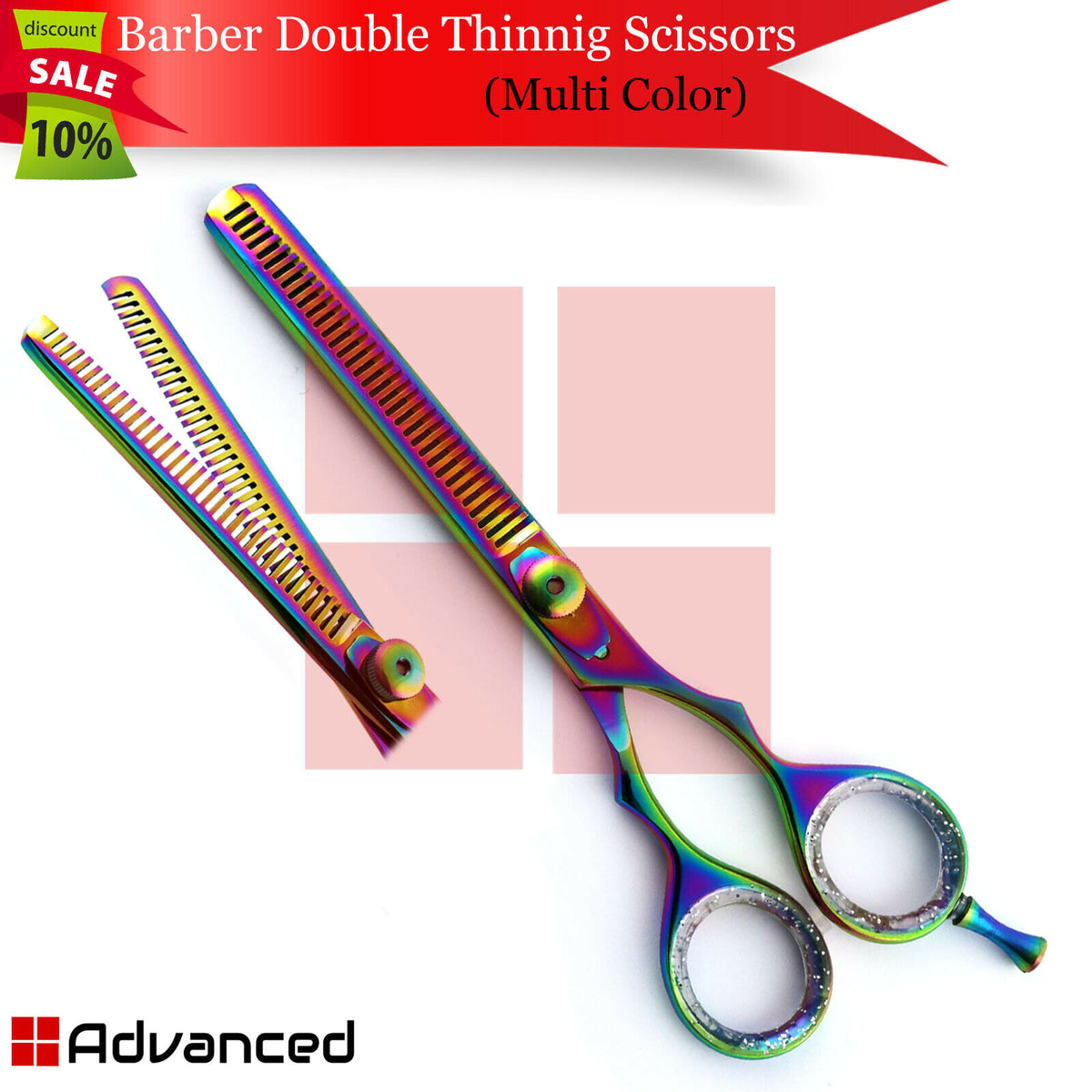 6-Inch Double-Sided Hair Thinning Scissors for Barber & Hairdressing