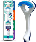 Dual Action Tongue Scraper & Soft Bristled Brush - 1 Pack Oral Care Tool
