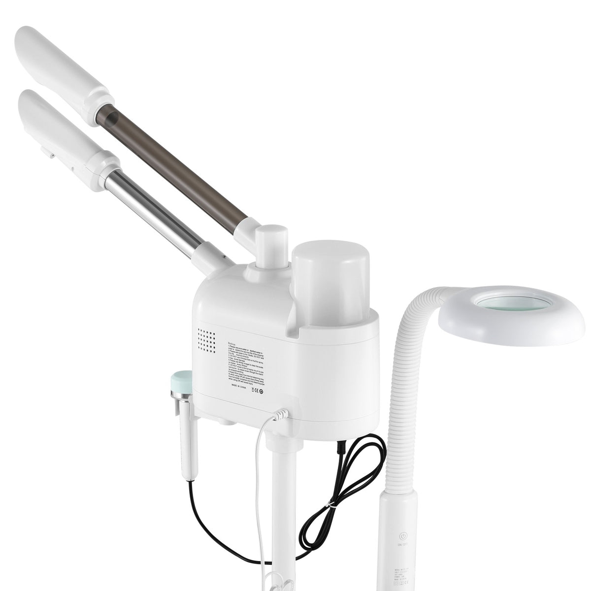 4-in-1 Hot Cold Facial Steamer with LED Magnifying Lamp for Skin Care