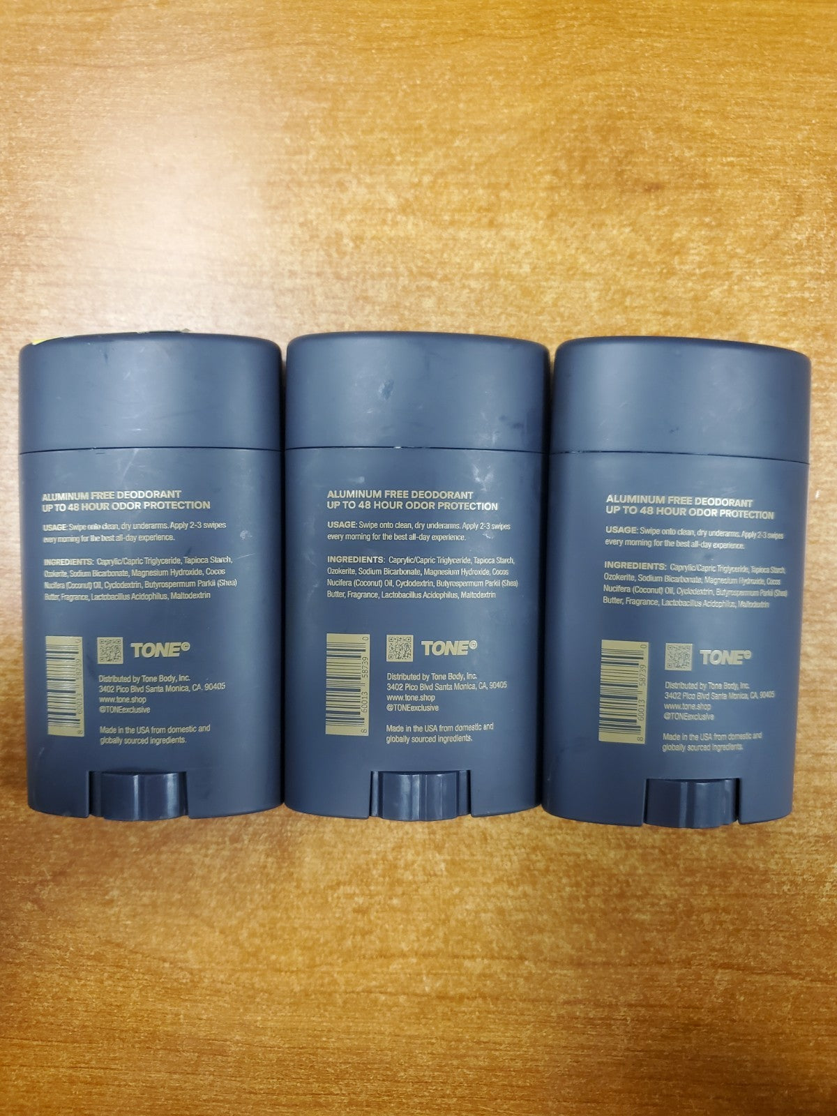 Aluminum Free Deodorant Set - Pine & Cypress Holiday 2025, 3 Pack, 2.65oz Each