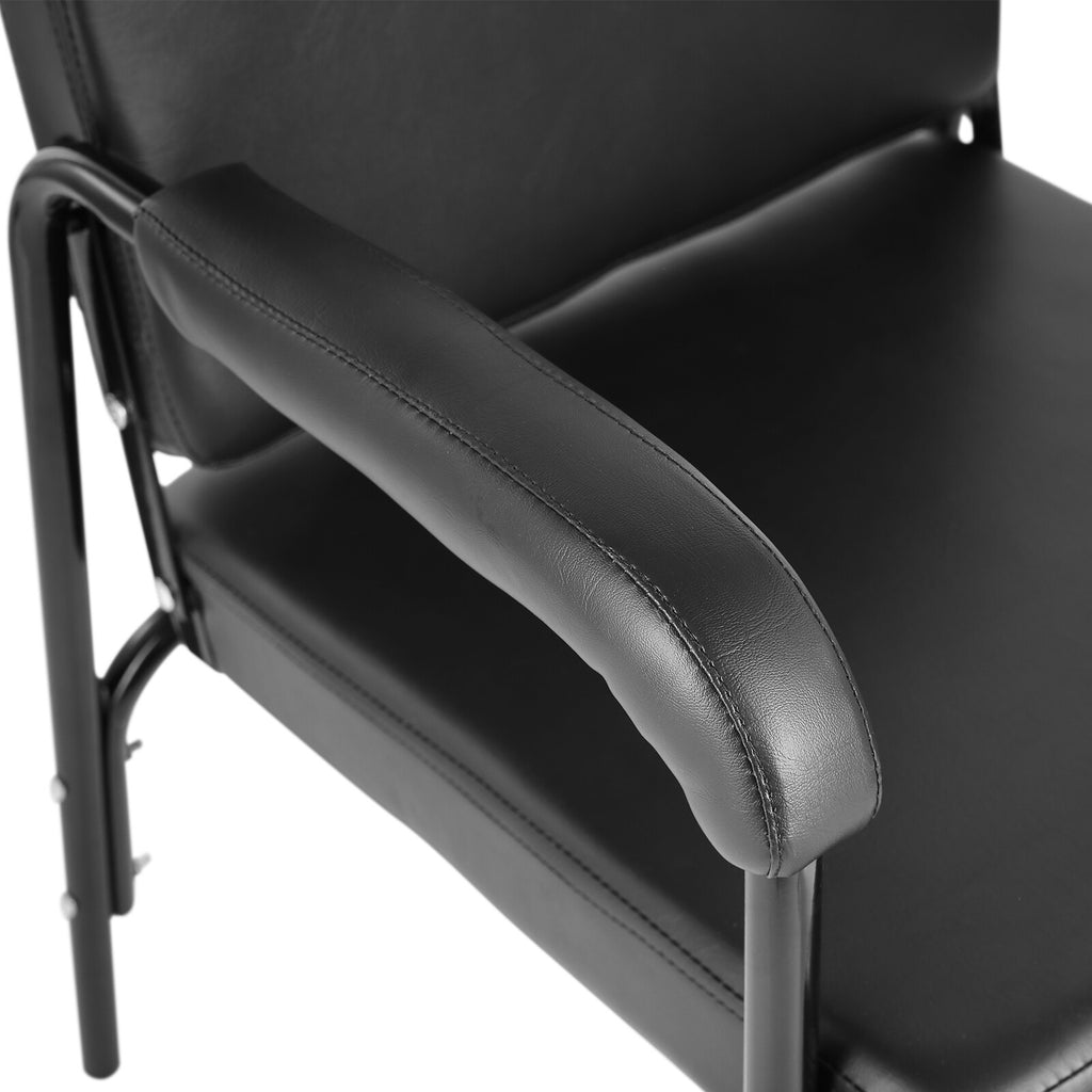 Black Recliner Barber Chair with Shampoo Basin Salon Spa Equipment